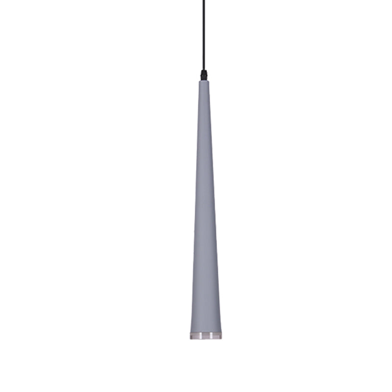 Mini colgante colgante de colgante Macaron metal 1 Bulbo de gris/blanco/rojo accesorio de iluminación suspendida sobre la mesa