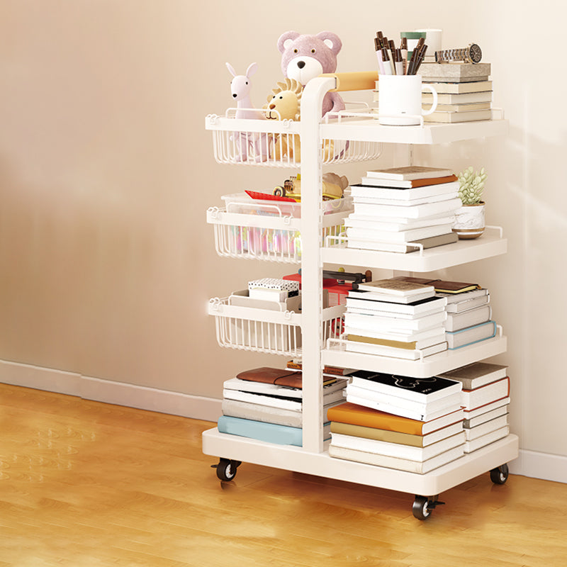 Contemporary Open Back Bookshelf Metal Vertical Bookcase for Office
