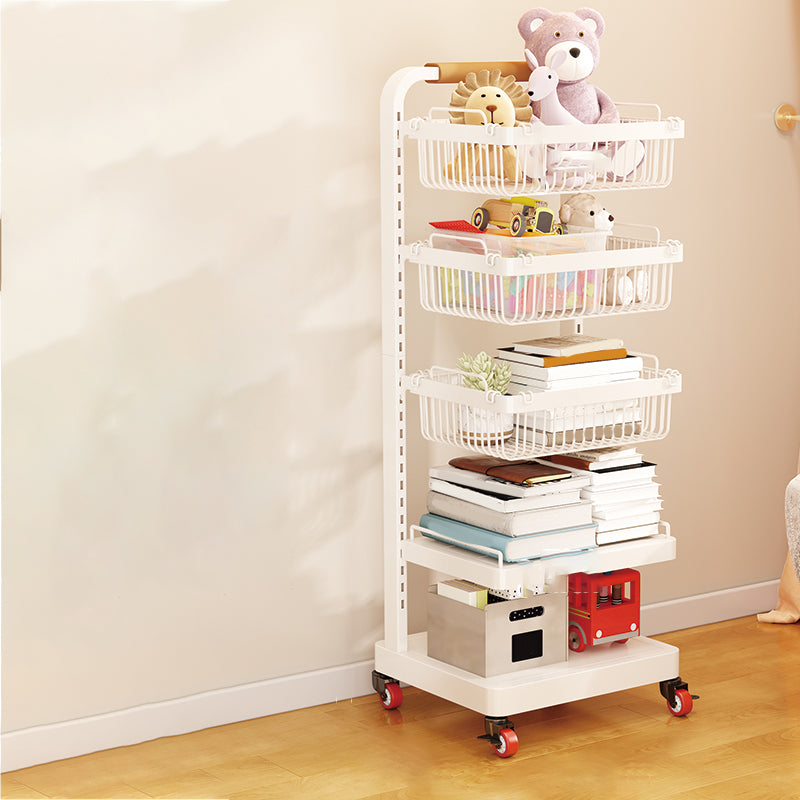 Contemporary Open Back Bookshelf Metal Vertical Bookcase for Office
