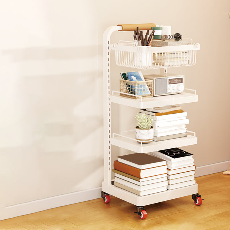 Contemporary Open Back Bookshelf Metal Vertical Bookcase for Office