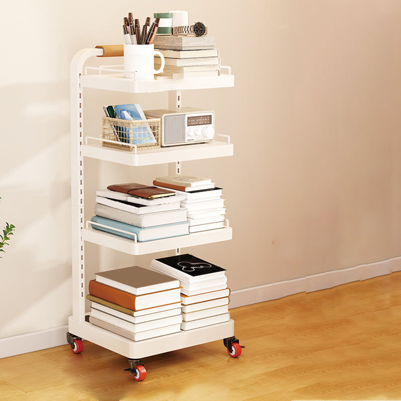 Contemporary Open Back Bookshelf Metal Vertical Bookcase for Office