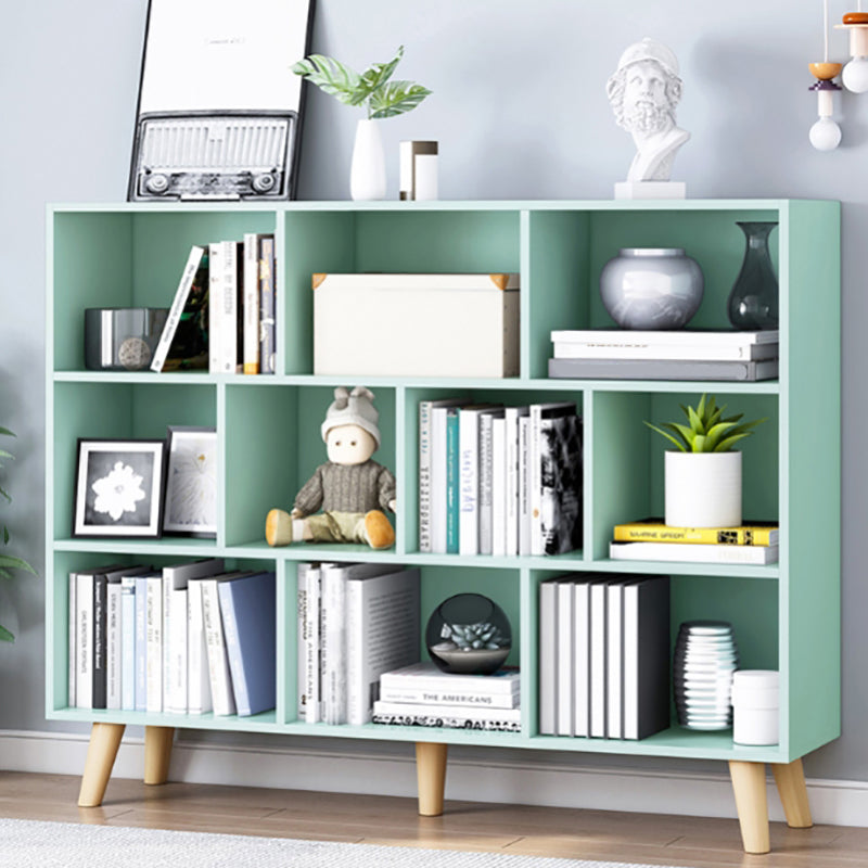 Standard Engineered Wood Bookcase Contemporary Closed Back Bookshelf