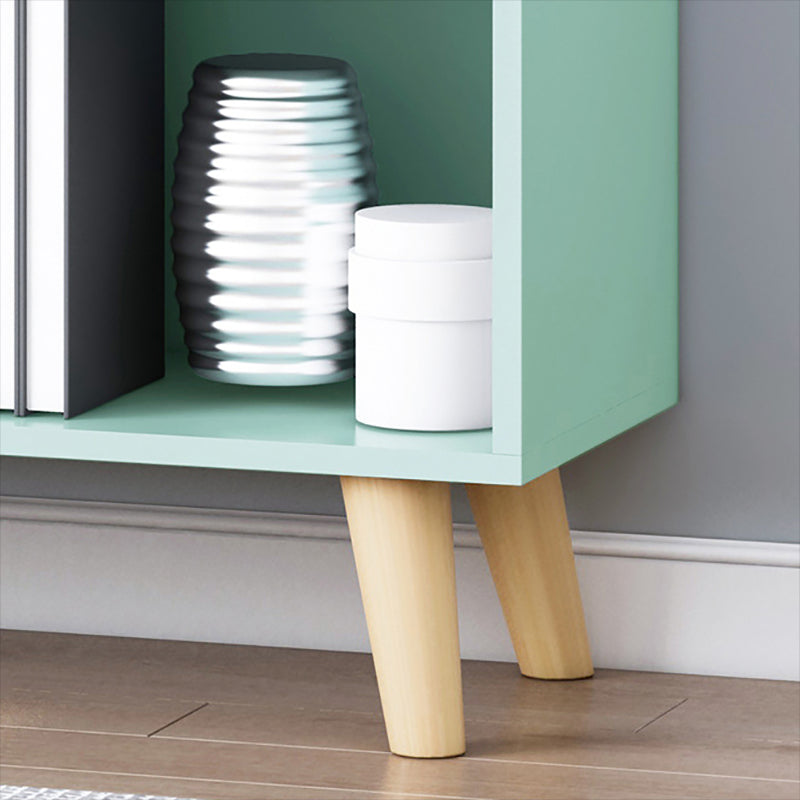 Standard Engineered Wood Bookcase Contemporary Closed Back Bookshelf