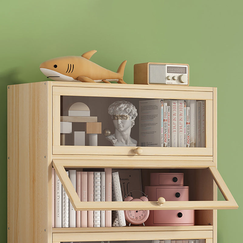 Contemporary Bookshelf Standard Wooden Closed Back Bookcase with Shelves