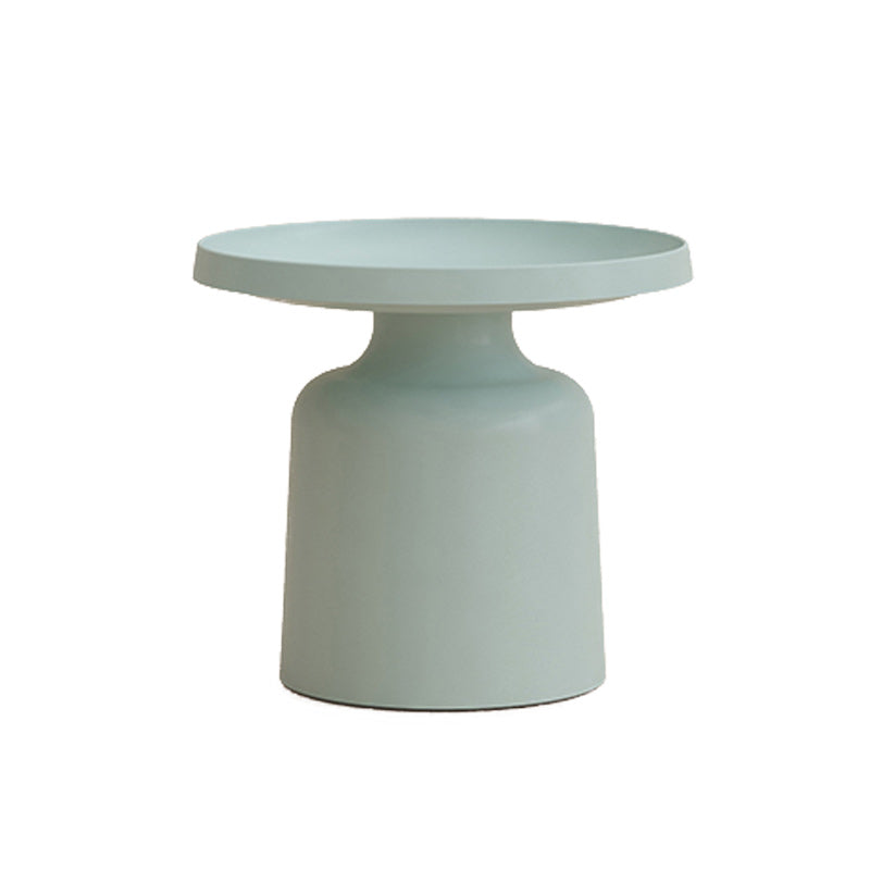 Tray Top Accent Side Table Metal Pedestal Side End Snack Table