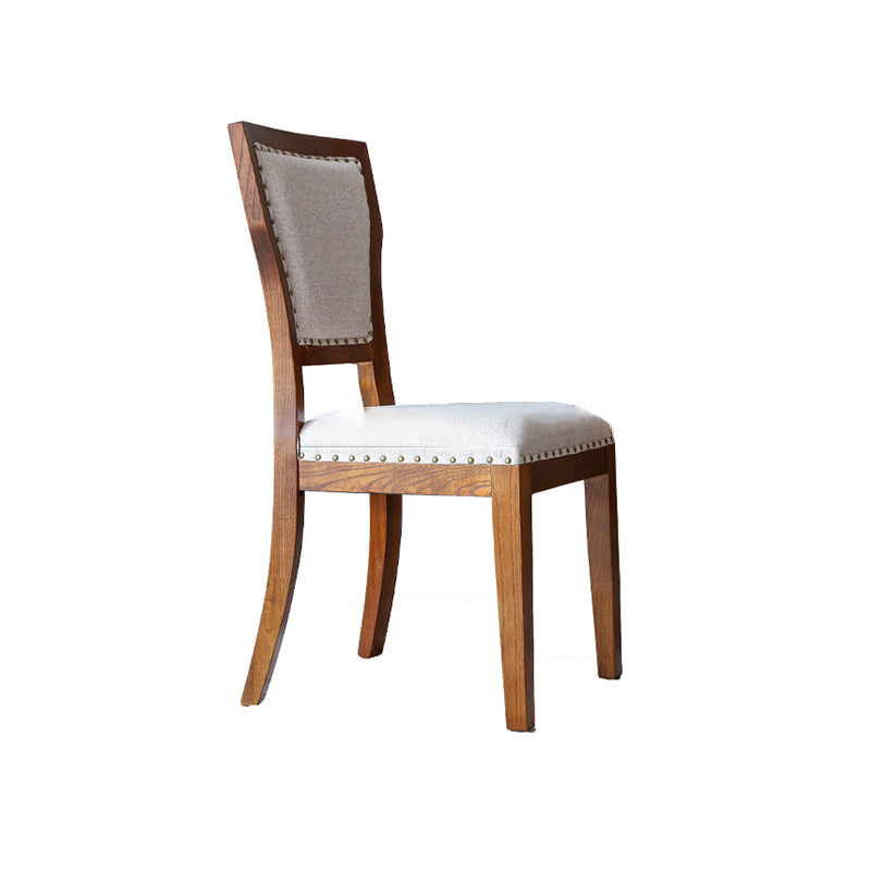 Modern Side Chair Upholstered Dining Chairs with Wooden Base for Dining Room