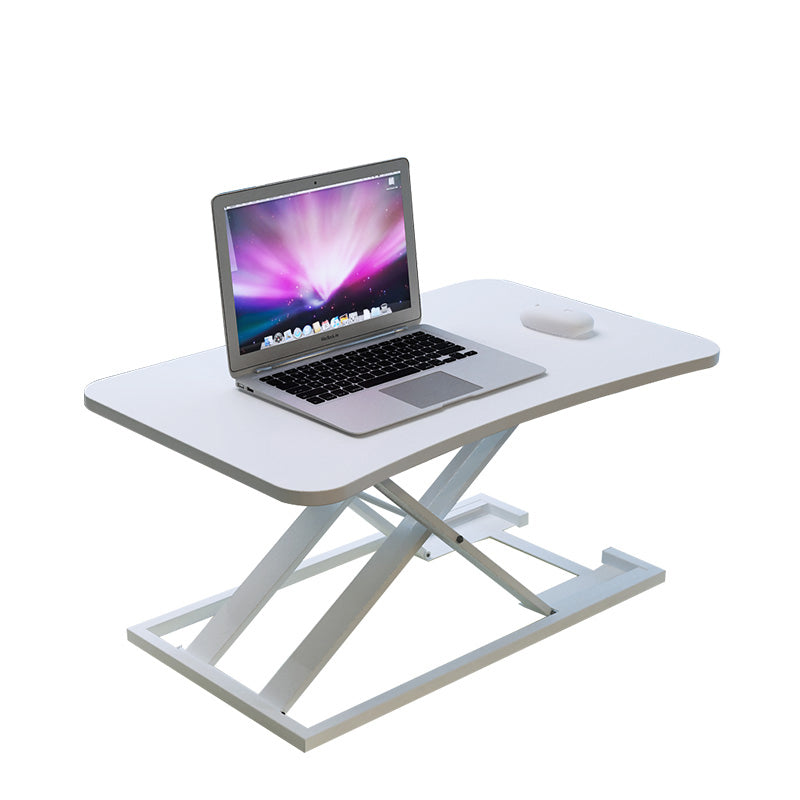 Folding Rectangular Shaped Office Laptop Table Wood in Black/White/Grey