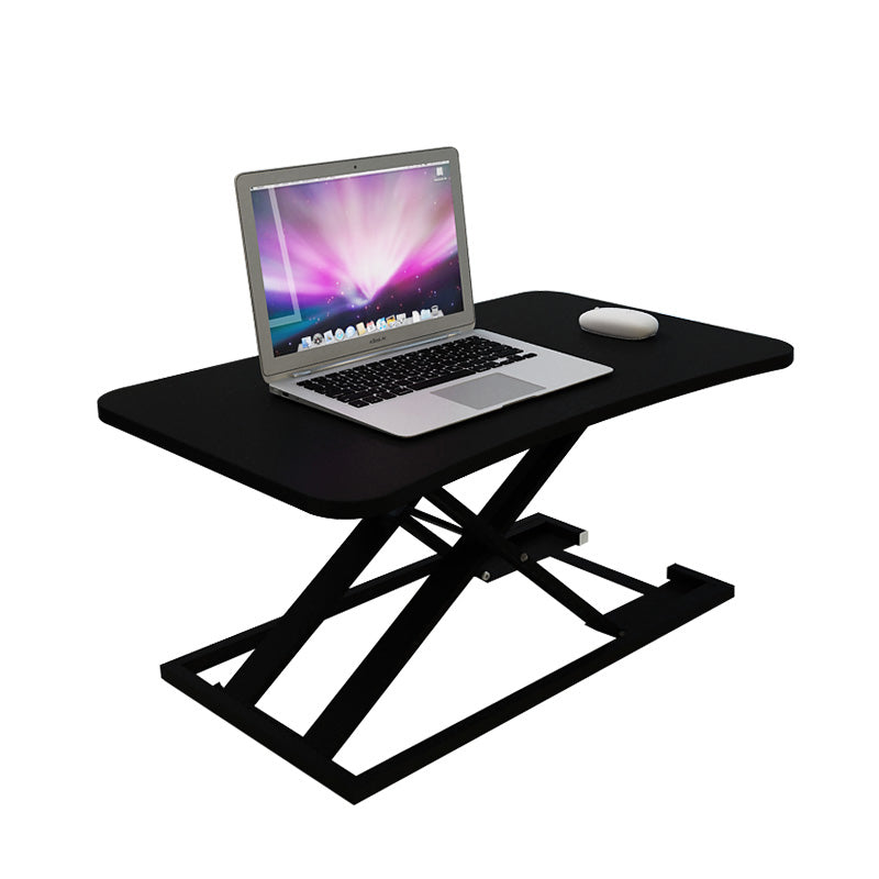 Folding Rectangular Shaped Office Laptop Table Wood in Black/White/Grey