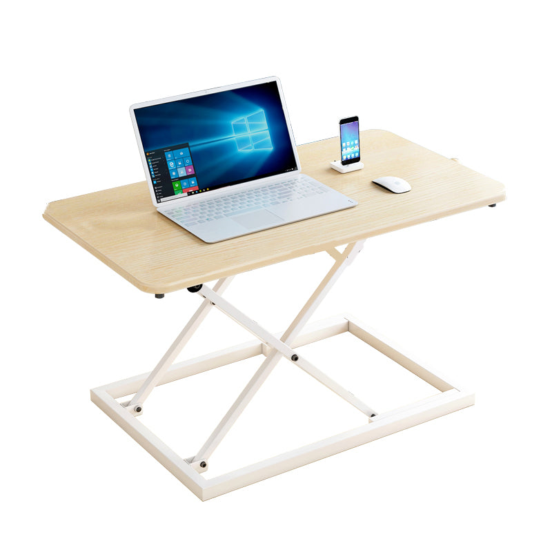 Folding Rectangular Shaped Office Laptop Table Wood in Black/White/Grey