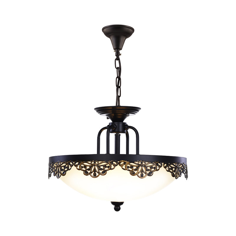 2 lampadine a cupola lampadario il lampadario appeso alla lampada in vetro opale in vetro opale