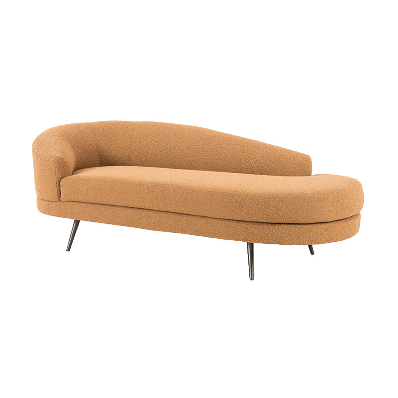 70.9" L Contemporary Recessed Arm Chaise Lounge with Cushion