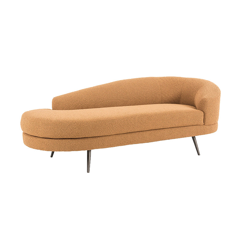 70.9" L Contemporary Recessed Arm Chaise Lounge with Cushion