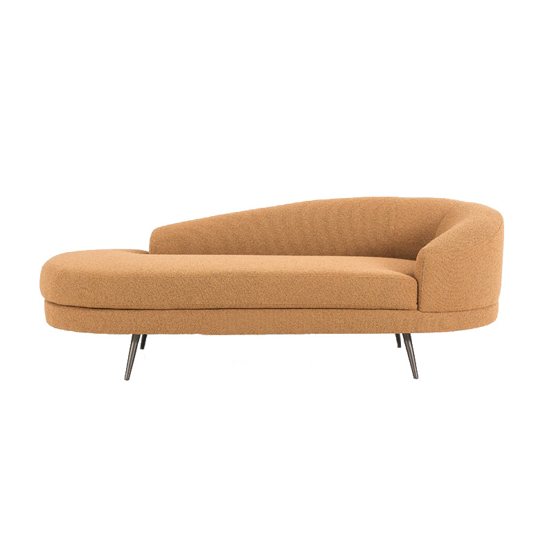 70.9" L Contemporary Recessed Arm Chaise Lounge with Cushion