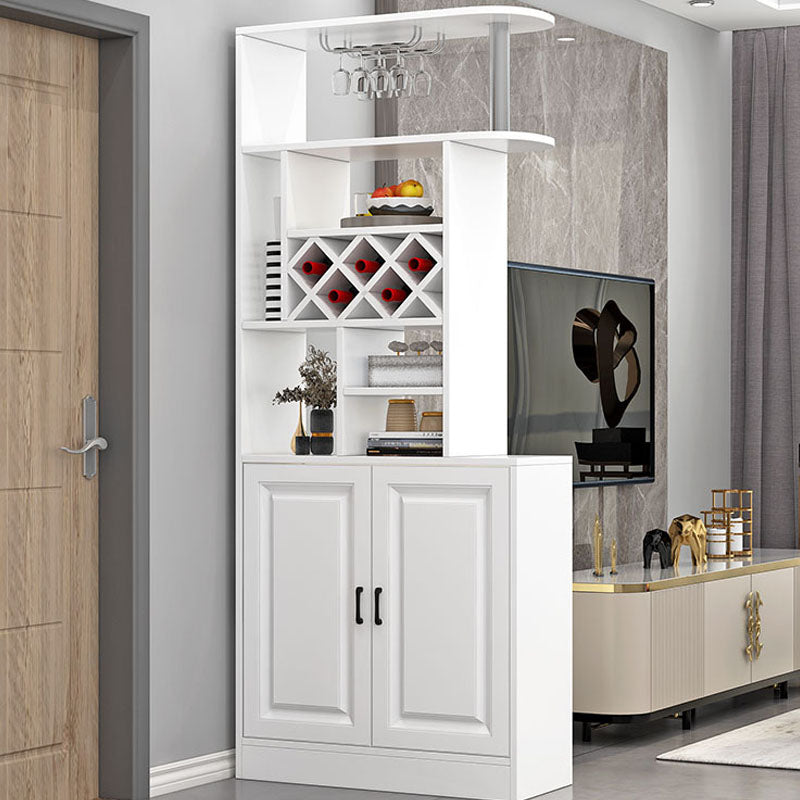 Modern Bar Pulls White and Gray Cabinets Included Wood Accent Cabinet