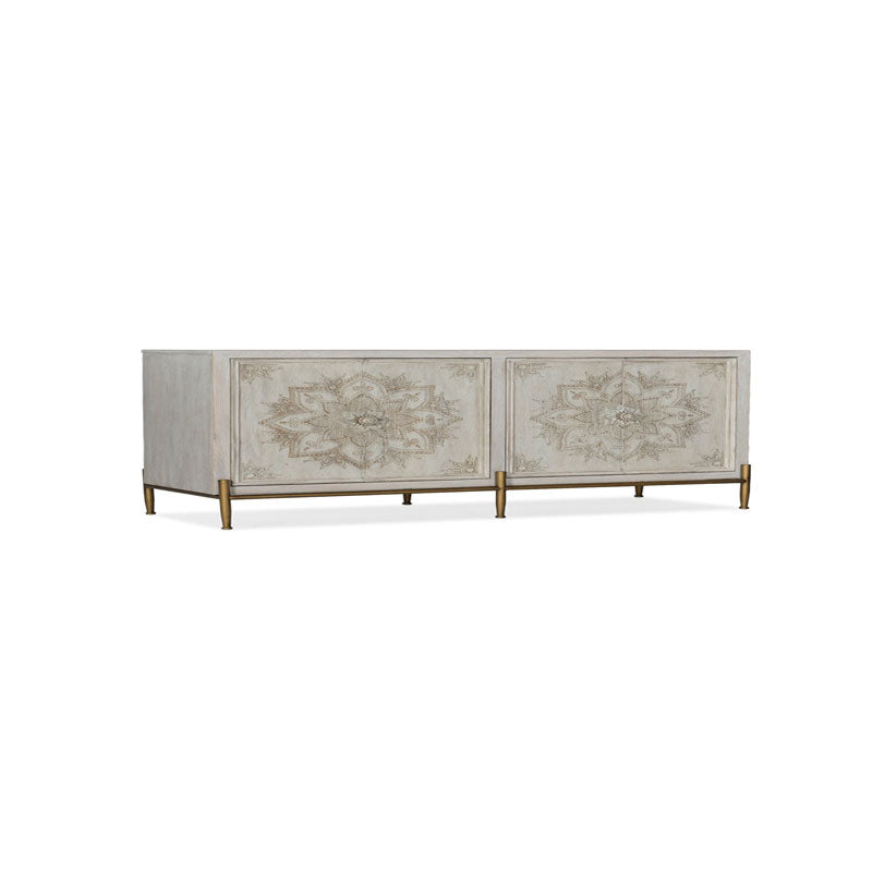 White Knobs Wood Cabinets Included Accent Cabinet with Straight Legs