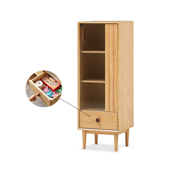 Wood 1 - Drawer Contemporary Accent Cabinet Contemporary with Straight Legs