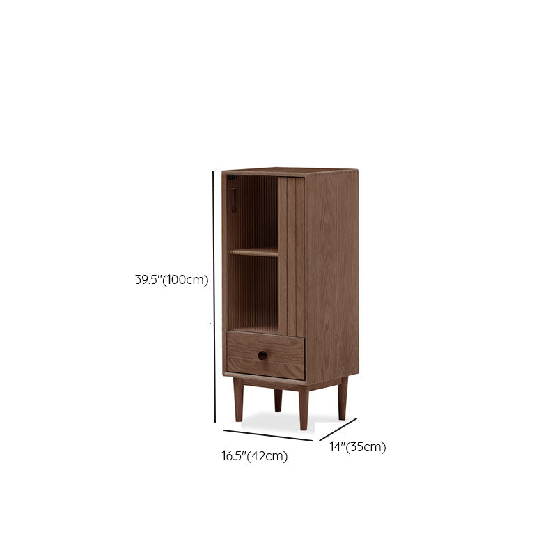 Wood 1 - Drawer Contemporary Accent Cabinet Contemporary with Straight Legs