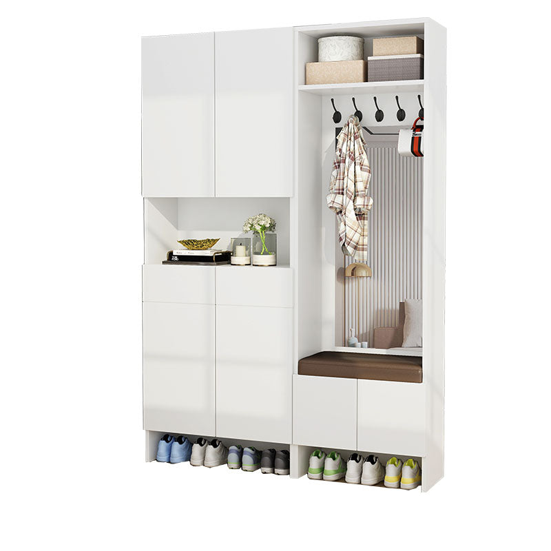 2- Drawer Wooden Contemporary Accent Cabinet with Doors and Shelves