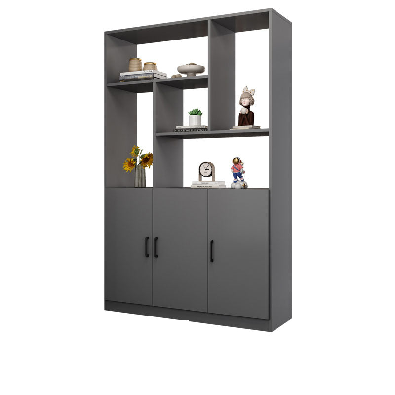 Modern Wooden 78.74" Tall Accent Cabinet with Shelves and Doors