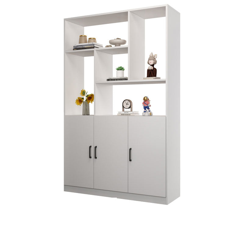 Modern Wooden 78.74" Tall Accent Cabinet with Shelves and Doors
