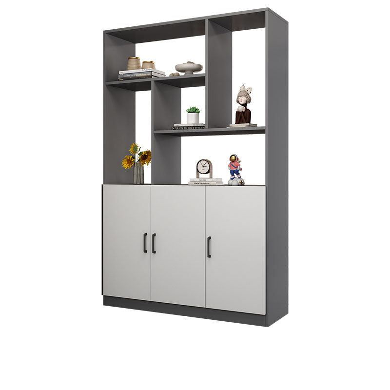 Modern Wooden 78.74" Tall Accent Cabinet with Shelves and Doors