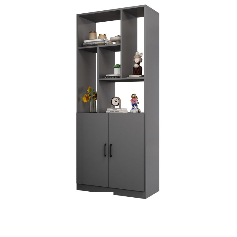 Modern Wooden 78.74" Tall Accent Cabinet with Shelves and Doors