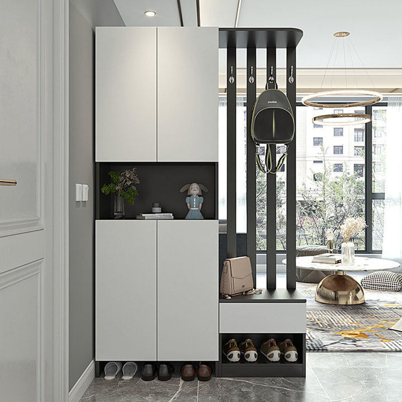 Modern 2-door Wood 78.74" Tall Accent Cabinet with Drawer for Living Room