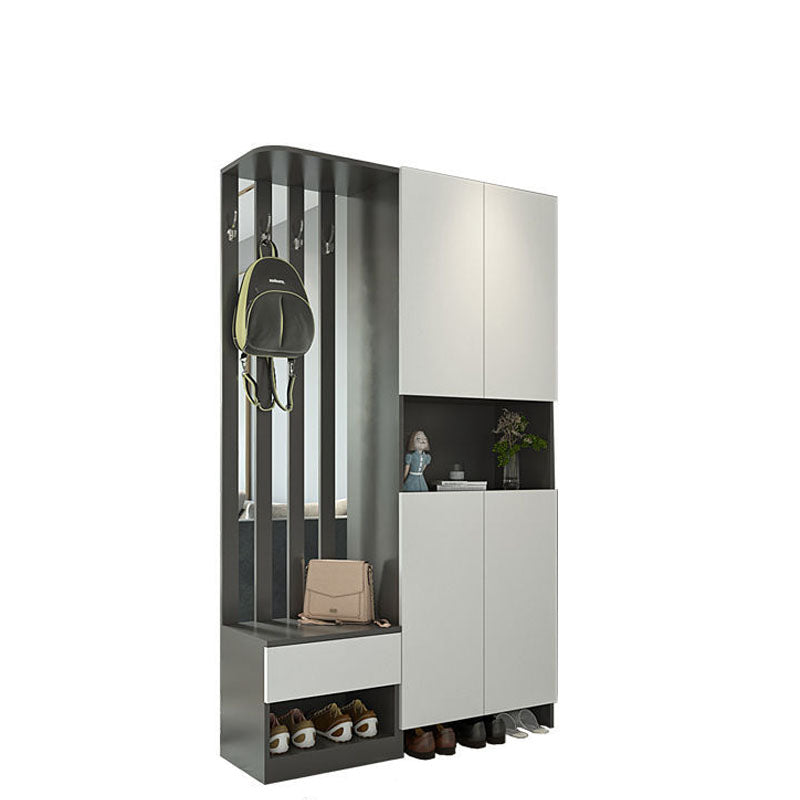 Modern 2-door Wood 78.74" Tall Accent Cabinet with Drawer for Living Room