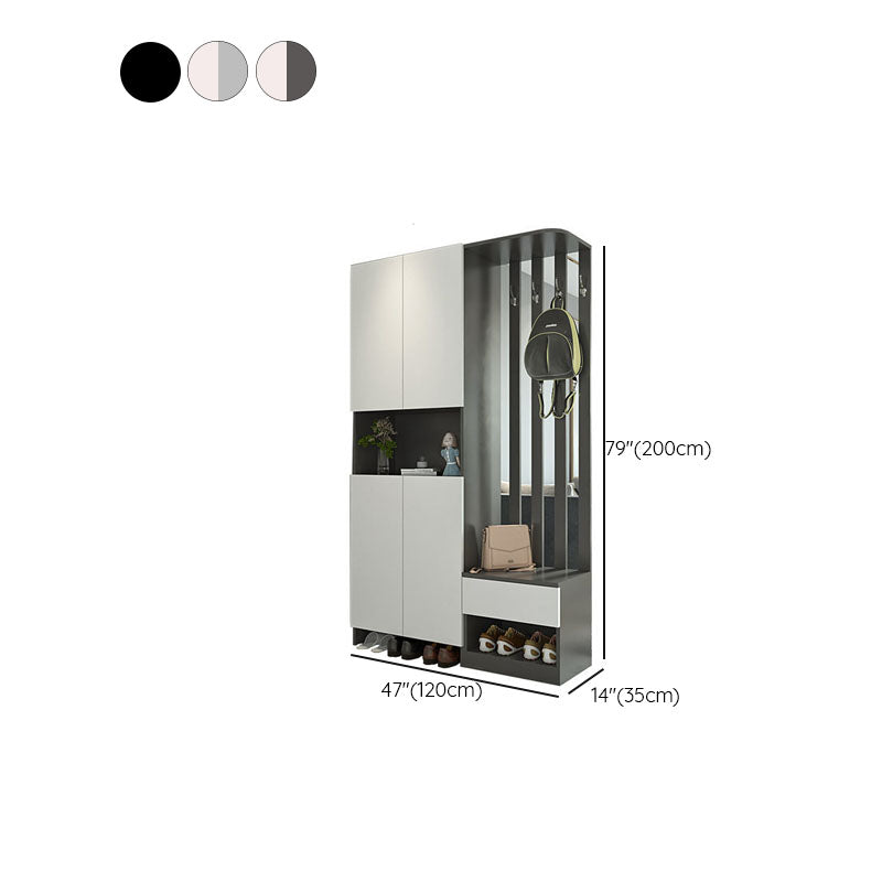Modern 2-door Wood 78.74" Tall Accent Cabinet with Drawer for Living Room
