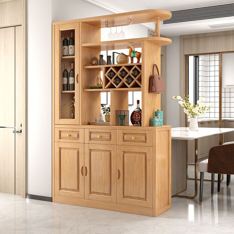 3-drawer Solid Wood Cabinet 15.74" Wide Accent Cabinet Doors