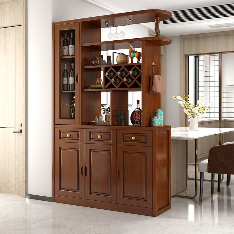 3-drawer Solid Wood Cabinet 15.74" Wide Accent Cabinet Doors