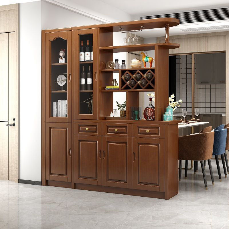 3-drawer Solid Wood Cabinet 15.74" Wide Accent Cabinet Doors