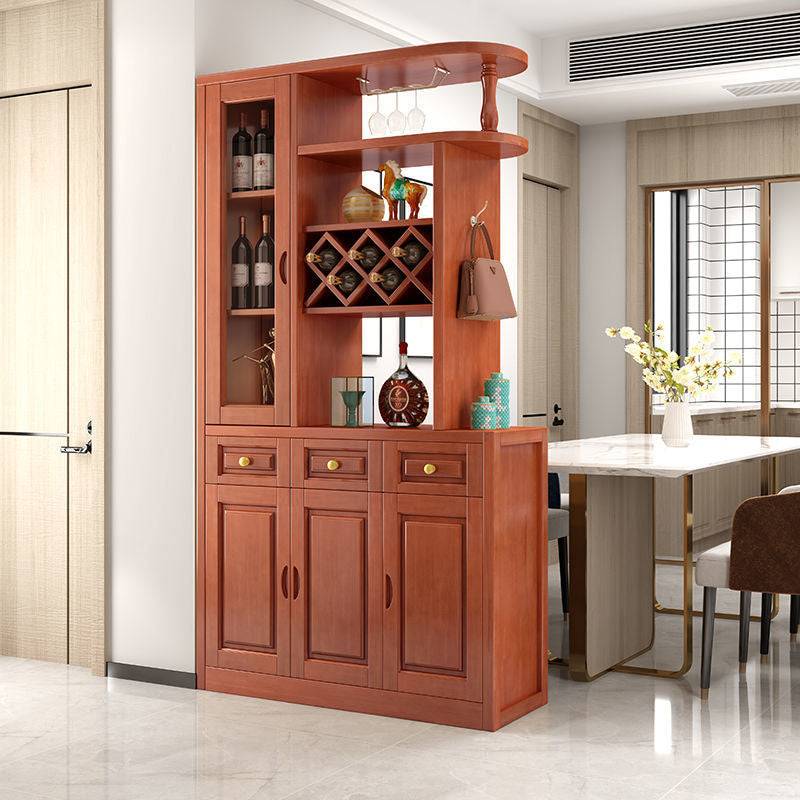3-drawer Solid Wood Cabinet 15.74" Wide Accent Cabinet Doors
