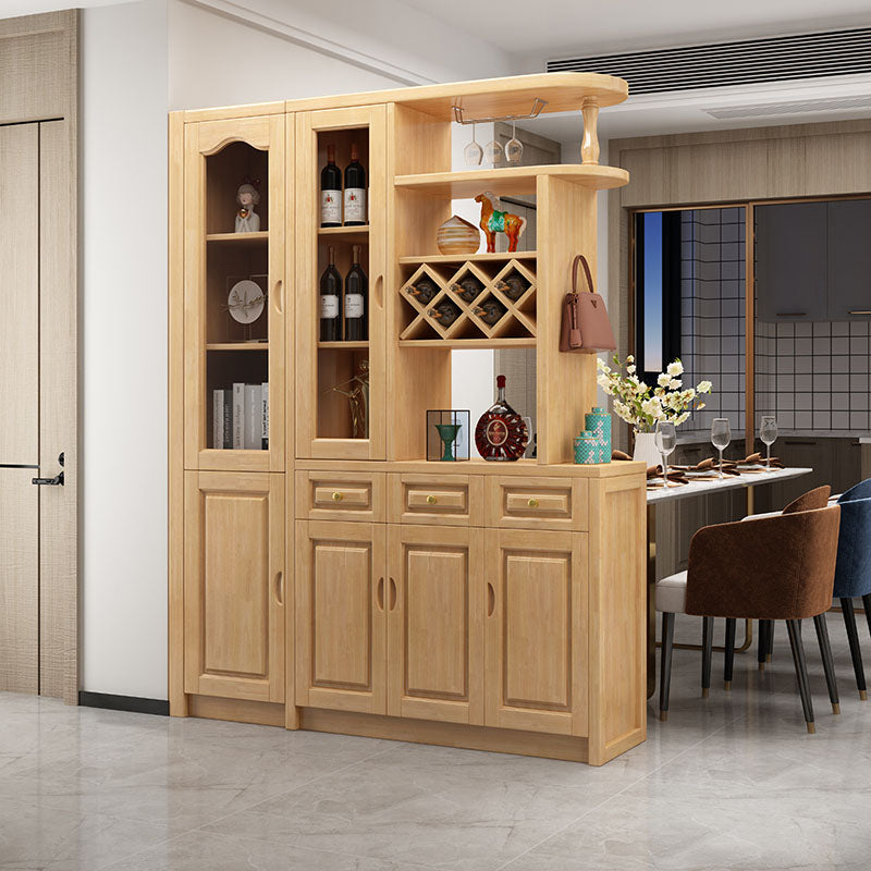 3-drawer Solid Wood Cabinet 15.74" Wide Accent Cabinet Doors