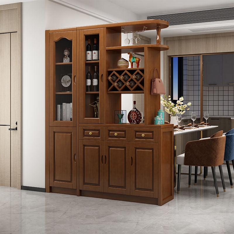 3-drawer Solid Wood Cabinet 15.74" Wide Accent Cabinet Doors