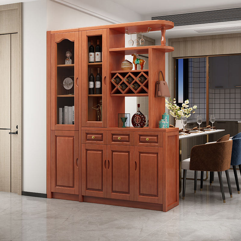 3-drawer Solid Wood Cabinet 15.74" Wide Accent Cabinet Doors