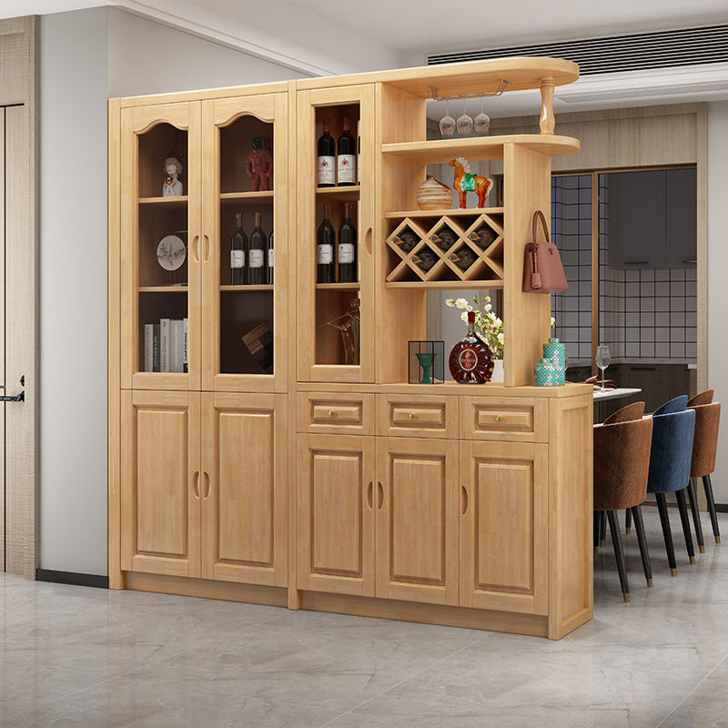 3-drawer Solid Wood Cabinet 15.74" Wide Accent Cabinet Doors