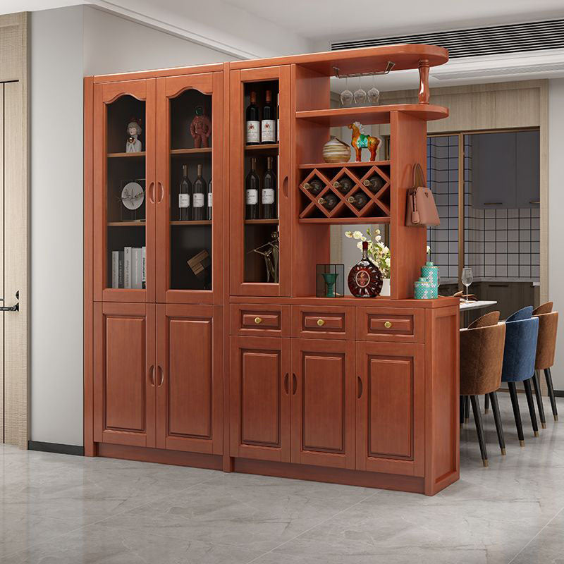 3-drawer Solid Wood Cabinet 15.74" Wide Accent Cabinet Doors