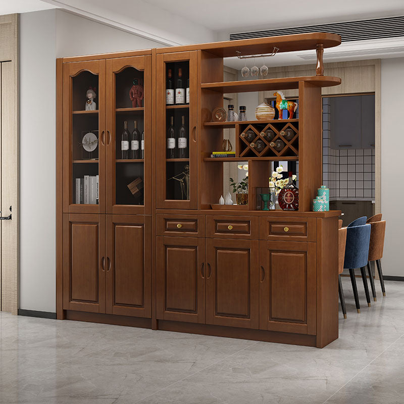 3-drawer Solid Wood Cabinet 15.74" Wide Accent Cabinet Doors