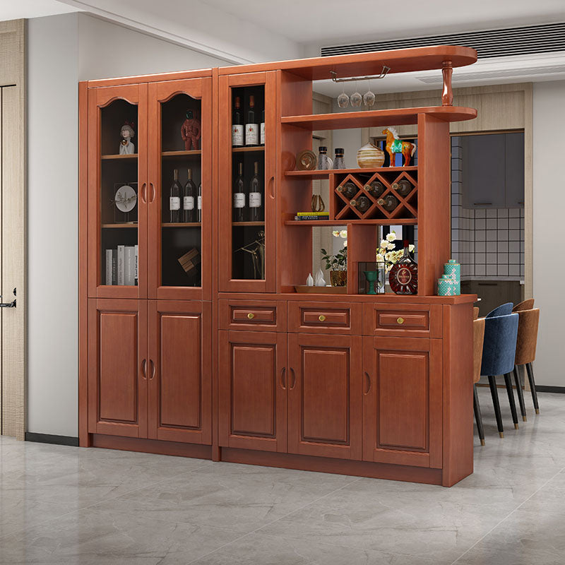 3-drawer Solid Wood Cabinet 15.74" Wide Accent Cabinet Doors