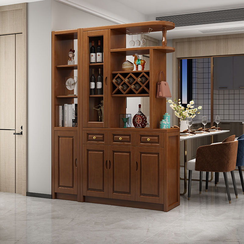 3-drawer Solid Wood Cabinet 15.74" Wide Accent Cabinet Doors