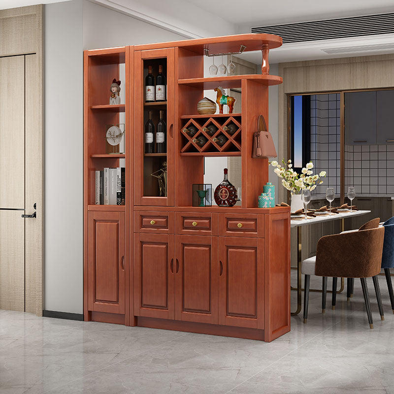 3-drawer Solid Wood Cabinet 15.74" Wide Accent Cabinet Doors