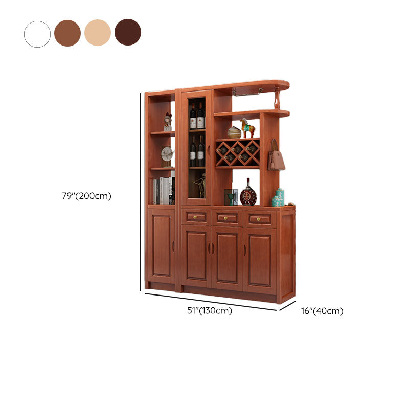 3-drawer Solid Wood Cabinet 15.74" Wide Accent Cabinet Doors