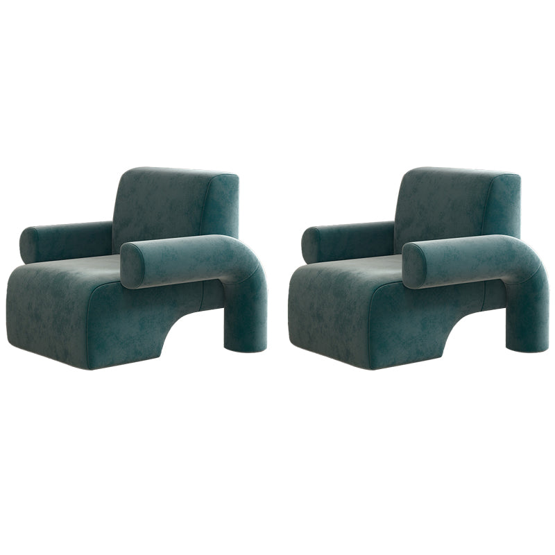 Modern Wool Blend Accent Armchair with Tight Back for Living Room