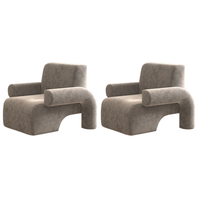 Modern Wool Blend Accent Armchair with Tight Back for Living Room