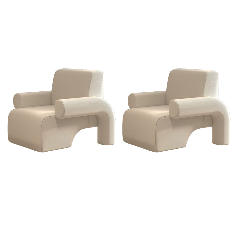 Modern Wool Blend Accent Armchair with Tight Back for Living Room