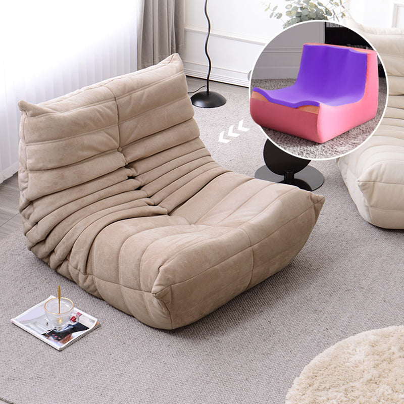 Contemporary Parsons Chair with Sewn Pillow Back Armless Chair