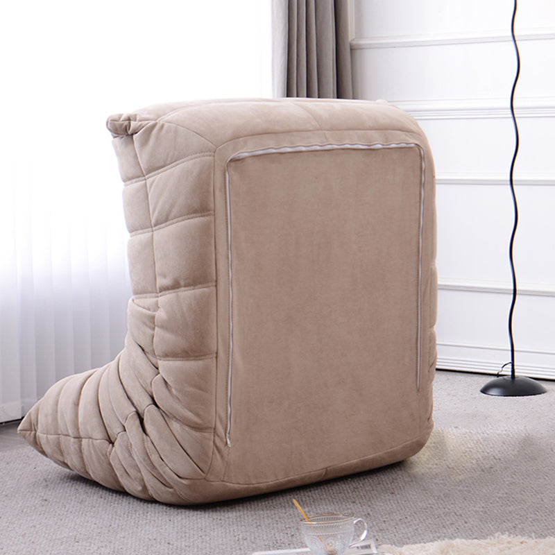 Contemporary Parsons Chair with Sewn Pillow Back Armless Chair