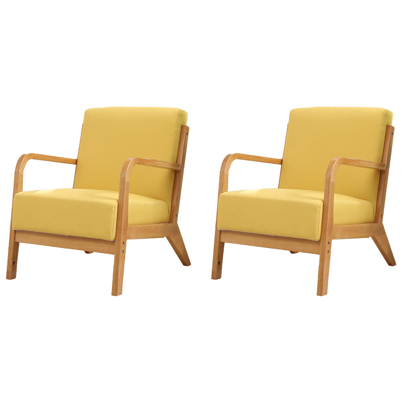 Scandinavian Basic Four Leg Armchair Solid Wood Living Room Armchair