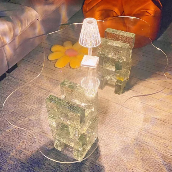 White Plastic Modern Free-Form Single Coffee Or End Table for Bedroom
